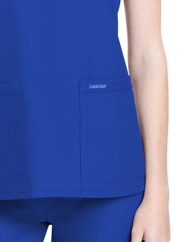 Cherokee Women's 2-Pocket V-Neck Top image thumbnail