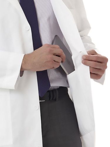 Meta Men's Five-Pocket 38" Full-Length Long Lab Coat image thumbnail