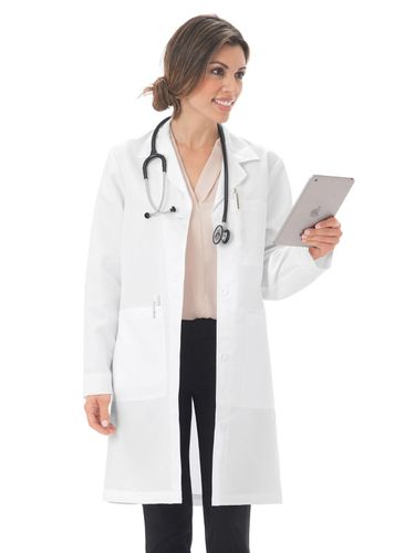Meta Women's Five-Pocket 37" Full-Length Long Lab Coat image thumbnail