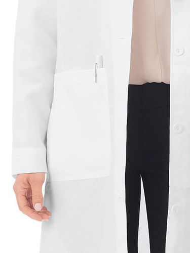 Meta Women's Five-Pocket 37" Full-Length Long Lab Coat image thumbnail