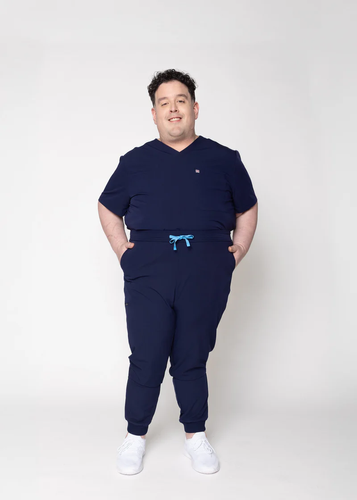 Kyoto Jogger Men's Royal Blue Scrub Pants image thumbnail