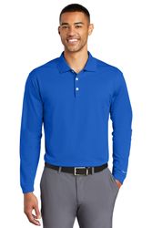 Image of Nike Long Sleeve Dri-FIT Stretch Tech Polo. 