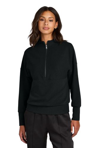 Mercer+Mettle Women's Linear Texture 1/4-Zip  image thumbnail