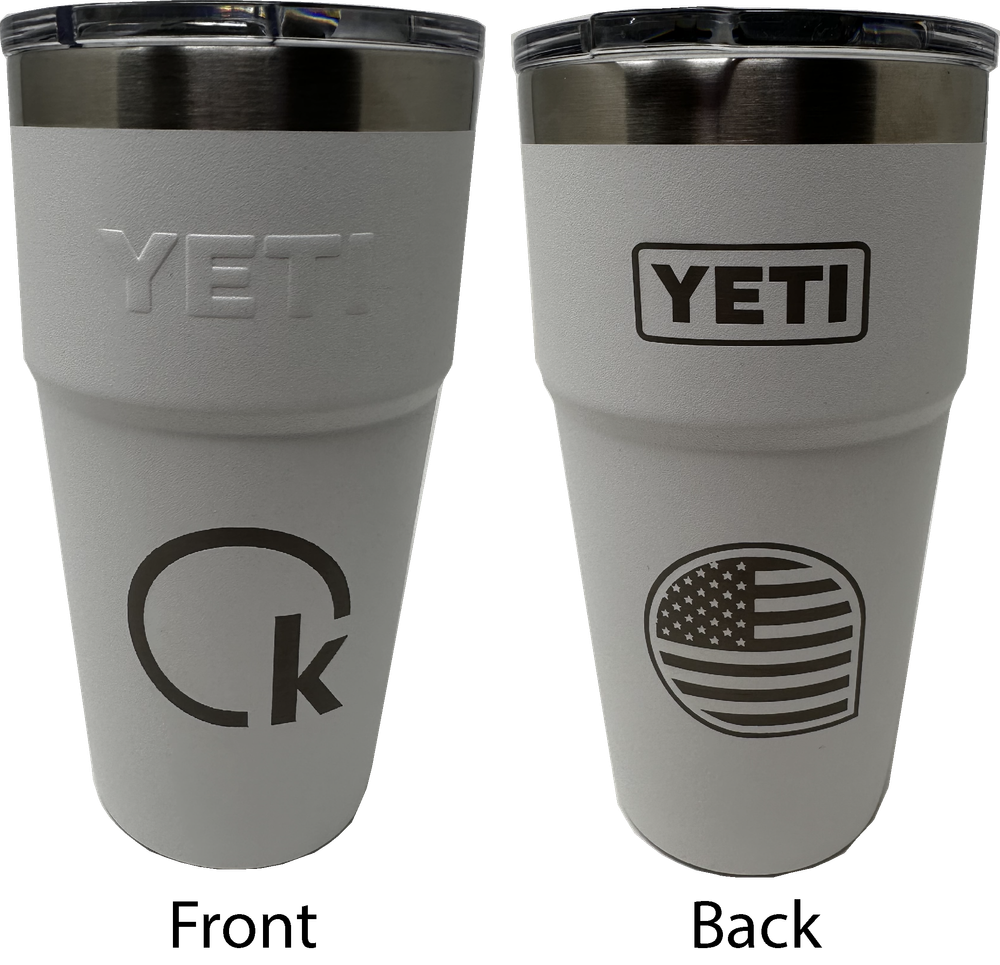 Yeti 16 oz Rambler with KS logo + Flag logo primary image
