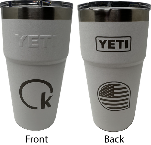 Yeti 16 oz Rambler with KS logo + Flag logo image thumbnail