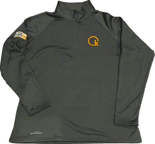 Eddie Bauer® Mens 1/2-Zip Base Layer Fleece. EB236 image thumbnail