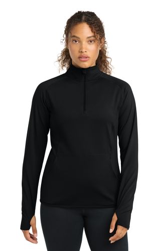 Sport-Tek Women's Sport-Wick Stretch 1/4-Zip Pullover. LST850 image thumbnail