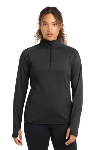 Sport-Tek Women's Sport-Wick Stretch 1/4-Zip Pullover. LST850 image thumbnail