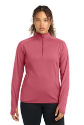Image of Sport-Tek Women's Sport-Wick Stretch 1/4-Zip Pullover. LST850