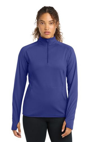 Sport-Tek Women's Sport-Wick Stretch 1/4-Zip Pullover. LST850 image thumbnail