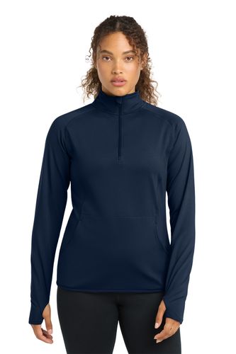 Sport-Tek Women's Sport-Wick Stretch 1/4-Zip Pullover. LST850 image thumbnail