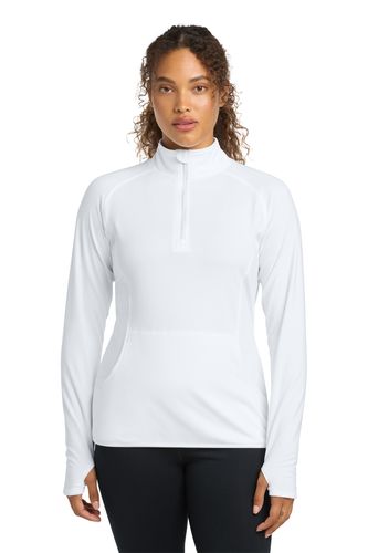 Sport-Tek Women's Sport-Wick Stretch 1/4-Zip Pullover. LST850 image thumbnail