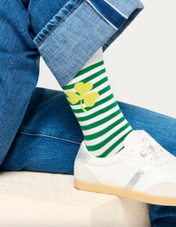 Image of "Striped Shamrock" Socks