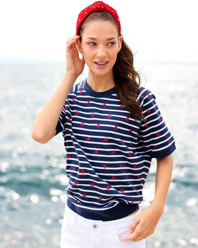 Stars & Stripes Short Sleeve Sweatshirt image thumbnail
