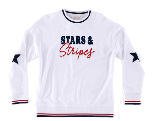 Stars & Stripes White Sweatshirt image thumbnail