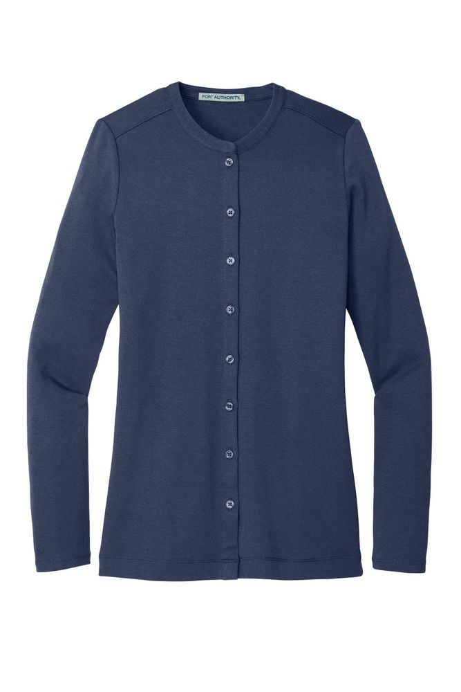 Port Authority Ladies Concept Stretch Button-Front Cardigan. LM1008 primary image