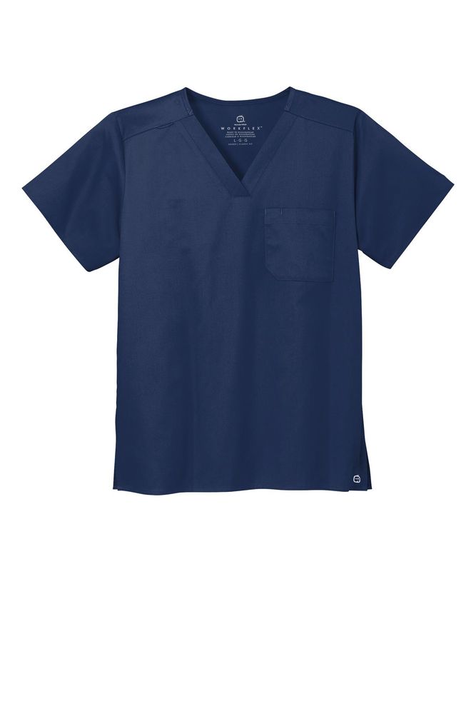 WonderWink Unisex WorkFlex Chest Pocket V-Neck Top WW3160 primary image