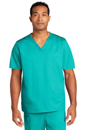 WonderWink Unisex WorkFlex Chest Pocket V-Neck Top WW3160 image thumbnail