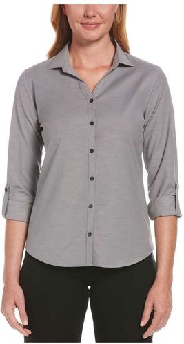 Perry Ellis Ladies Heathered Woven Shirt image thumbnail