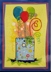 Image of Balloons And Confetti Birthday Card (2023) - 25/Pk