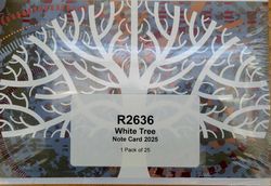 Image of White Tree Shell Cards (2025) - 25/Pk