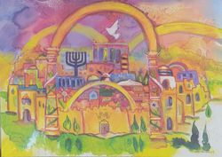 Image of Golden Light Rosh Hashanah Card 2025 - 25/Pk