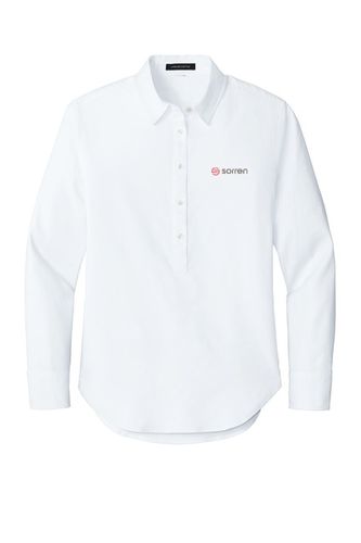 Mercer+Mettle Women's Long Sleeve Modern Oxford Shirt image thumbnail