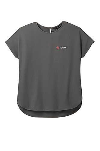 Mercer+Mettle Women's Stretch Crepe Crew image thumbnail