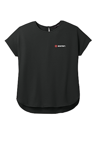 Mercer+Mettle Women's Stretch Crepe Crew image thumbnail