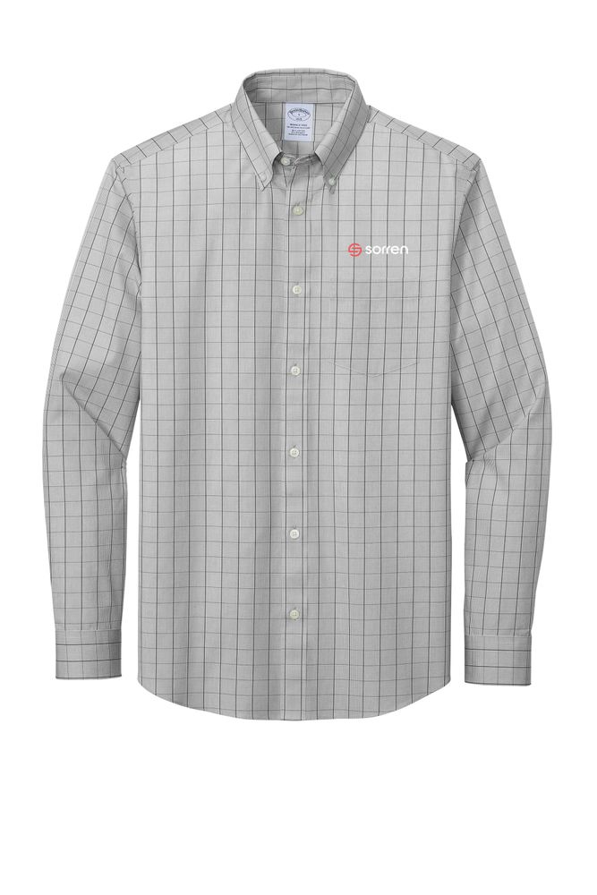 Brooks Brothers Wrinkle-Free Stretch Patterned Shirt  primary image
