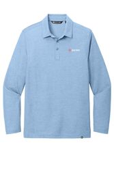 Image of TravisMathew Oceanside Heather Long Sleeve Polo 
