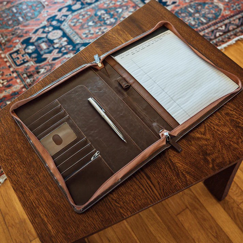 Leather Laser Etched Padfolio image thumbnail