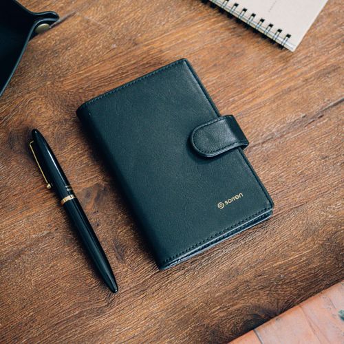 Leather Laser Etched Pocket Journal image thumbnail