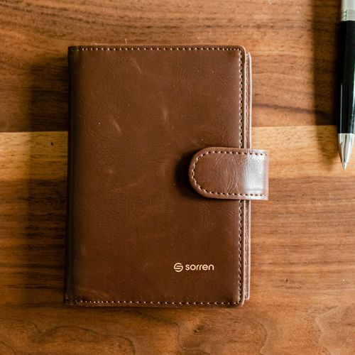 Leather Laser Etched Pocket Journal image thumbnail