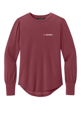 Mercer+Mettle Women's Stretch Jersey Long Sleeve Blouson Top image thumbnail