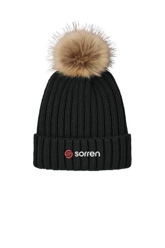 Faux Fur Pom Beanie image thumbnail
