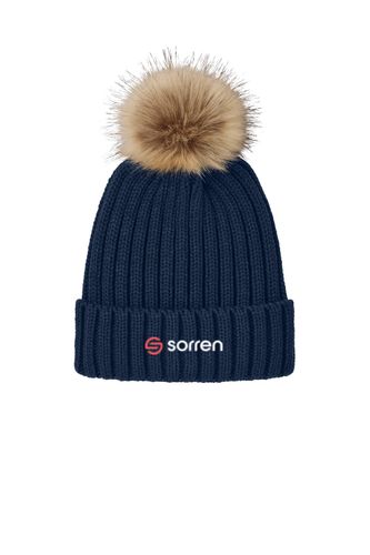 Faux Fur Pom Beanie image thumbnail