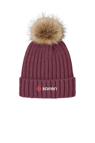 Faux Fur Pom Beanie image thumbnail