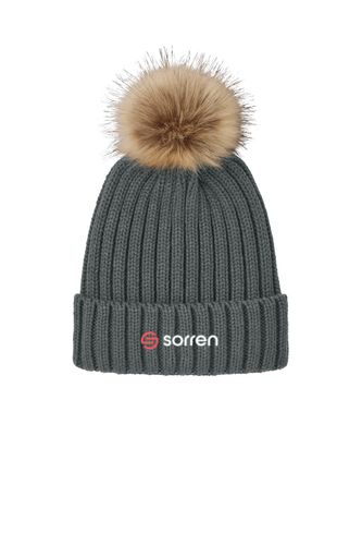 Faux Fur Pom Beanie image thumbnail