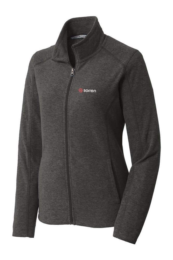 Women's Heather Microfleece Full-Zip Jacket primary image