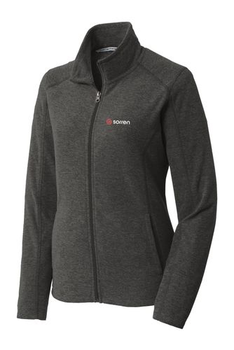 Women's Heather Microfleece Full-Zip Jacket image thumbnail