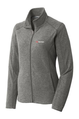 Women's Heather Microfleece Full-Zip Jacket image thumbnail