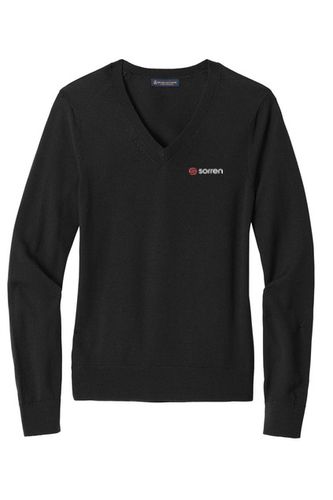 Brooks Brothers Women's Washable Merino V-Neck Sweater image thumbnail