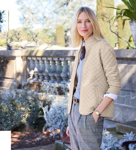 Brooks Brothers Women's Diamond Quilt Full-Zip  image thumbnail