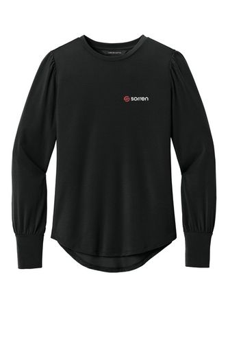 Mercer+Mettle Women's Stretch Jersey Long Sleeve Blouson Top image thumbnail