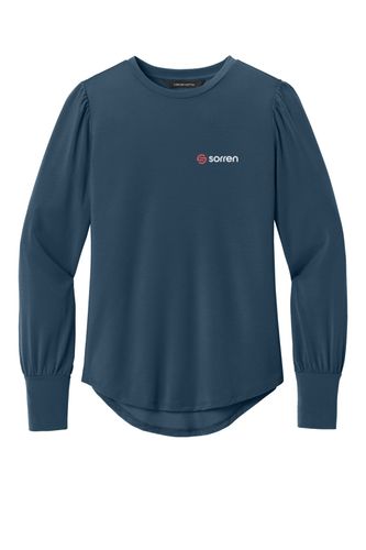 Mercer+Mettle Women's Stretch Jersey Long Sleeve Blouson Top image thumbnail