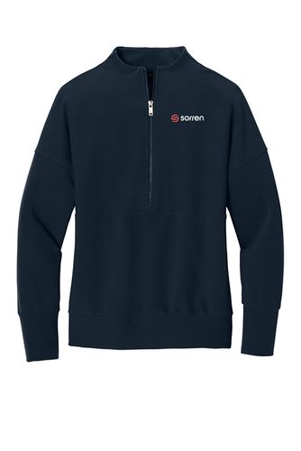 Mercer+Mettle Women's Linear Texture 1/4-Zip image thumbnail