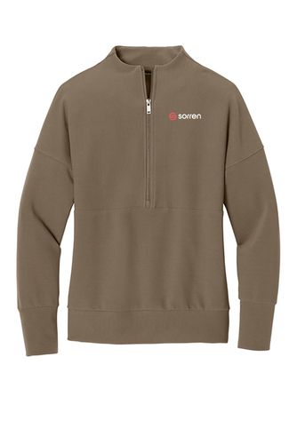 Mercer+Mettle Women's Linear Texture 1/4-Zip image thumbnail