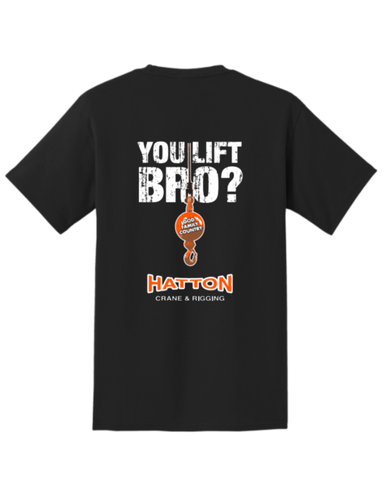 You Lift Bro? - Black Pocket Tee image thumbnail