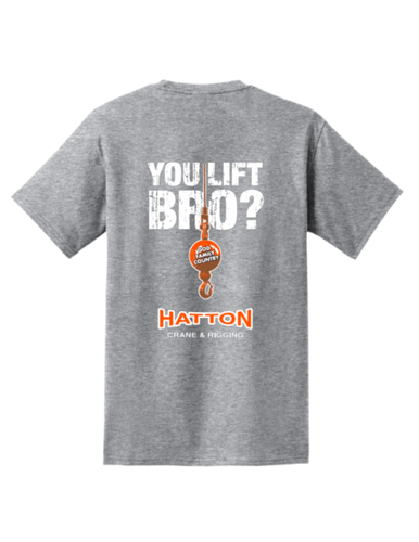 You Lift Bro? - Grey Pocket Tee image thumbnail
